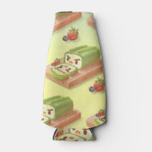 Matcha Cake Roll Illustratie Flesjeskoeler (Voorkant)