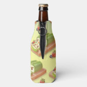 Matcha Cake Roll Illustratie Flesjeskoeler (Fles Achterkant)