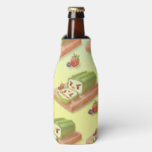 Matcha Cake Roll Illustratie Flesjeskoeler (Fles Voorkant)