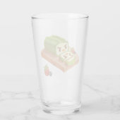 Matcha Cake Roll Illustratie Glas (Achterkant)