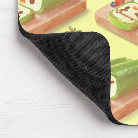 Matcha Cake Roll Illustratie Muismat (Hoek)