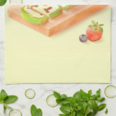 Matcha Cake Roll Illustratie Theedoek (Gevouwen)