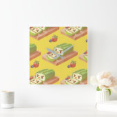 Matcha Cake Roll Vierkante Klok (Huis)