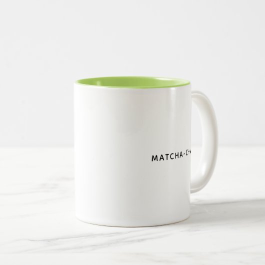 Matcha-Cha Cute en Funny Coffee Mok (Voorkant rechts)