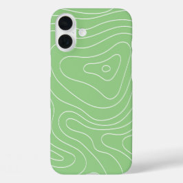 Matcha Contour Flow iPhone 16 Plus Hoesje