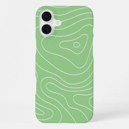 Matcha Contour Flow iPhone 16 Plus Hoesje