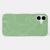 Matcha Contour Stroom iPhone Hoesje (Achterkant horizontaal)
