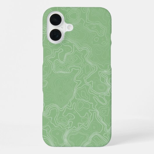 Matcha Contour Stroom iPhone Hoesje (Achterkant)