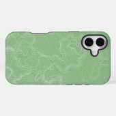 Matcha Contourstroom iPhone Hoesje (Achterkant horizontaal)