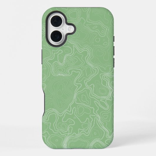 Matcha Contourstroom iPhone Hoesje (Achterkant)