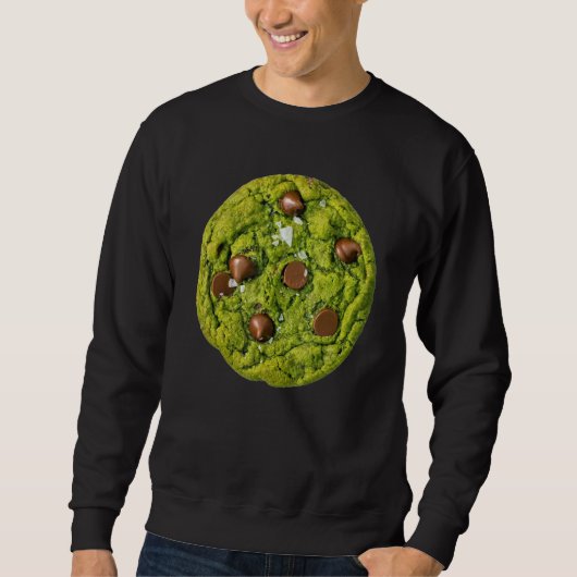 Matcha Cookie Chocolate Chip Cookie Costume Green Trui (Voorkant)