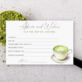 Matcha Cup Bruidsuitnodiging Advies en Wensen Briefpapier