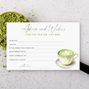 Matcha Cup Bruidsuitnodiging Advies en Wensen Briefpapier