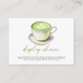 matcha cup vrijgezellenfeest Display douche Informatiekaartje (Voorkant)