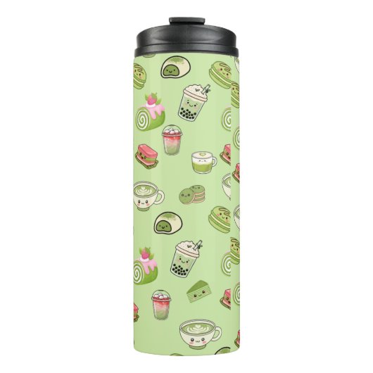 Matcha cute thermosbeker (Voorkant)