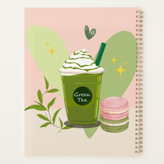 Matcha en Macarons Planner (Achterkant)