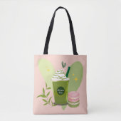 Matcha en Macarons Tote Bag (Voorkant)