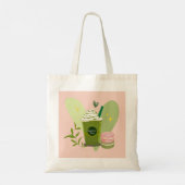 Matcha en Macarons Tote Bag (Achterkant)