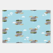 Matcha en Mochi pakpapier Inpakpapier Vel (Voorkant 3)