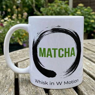Matcha Enso Cirkel Gardeer W Beweging Koffiemok