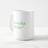 Matcha Girlie Coffee Tea Mug Koffiemok (Voorkant links)