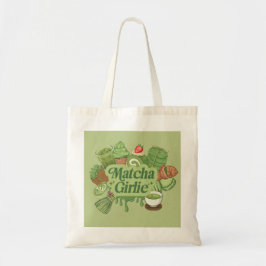 "Matcha Girlie" Esthetische Canvas Tote Tas - Groe
