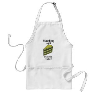 Matcha Green Cake Grappig Standaard Schort
