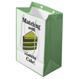 Matcha Green Cake Grappige Verjaardag Medium Cadeauzakje