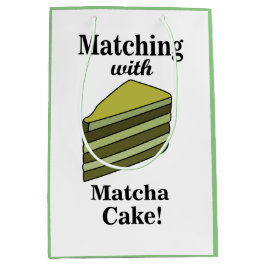 Matcha Green Cake Grappige Verjaardag Medium Cadeauzakje
