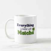 Matcha Green Tea, alles is beter met matcha Koffiemok (Links)