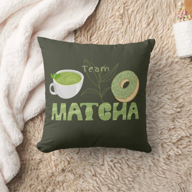 Matcha Green Tea, alles is beter met matcha Kussen (Deken)