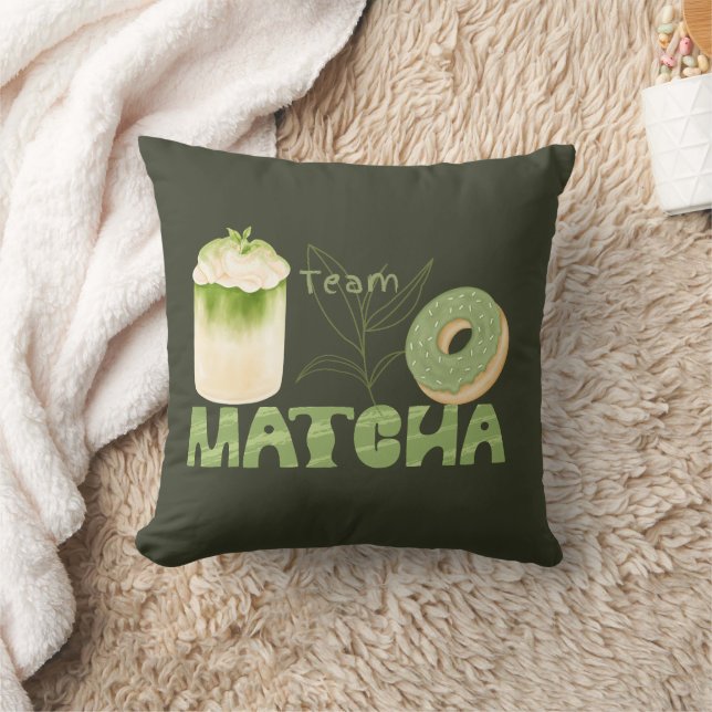 Matcha Green Tea, alles is beter met matcha Kussen (Deken)