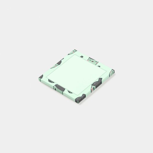 Matcha Green Tea Bubble Tea Boba Post-it® Notes (Schuin)