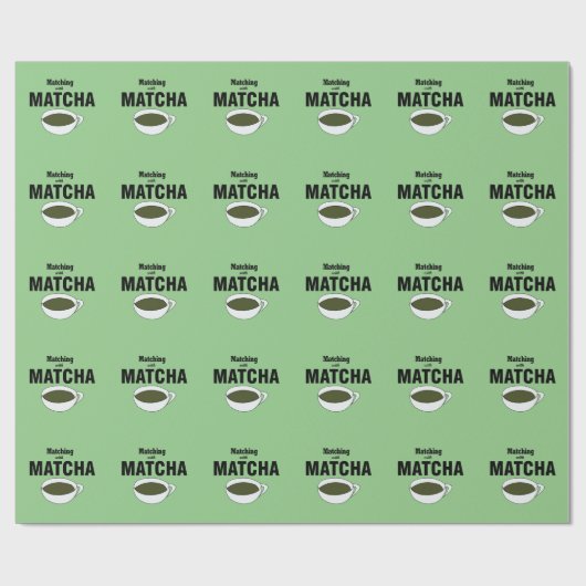 Matcha Green Tea Cadeaupapier (Vlak)