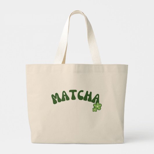 Matcha Green Tea Canvas tas (Achterkant)