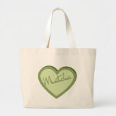 Matcha Green Tea Groovy Y2k Heart Canvas tas (Voorkant)
