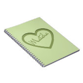 Matcha Green Tea Groovy Y2k Heart Notitieboek (Rechterzijde)