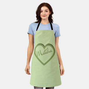 Matcha Green Tea Groovy Y2k Heart Schort