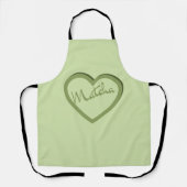 Matcha Green Tea Groovy Y2k Heart Schort (Voorkant)