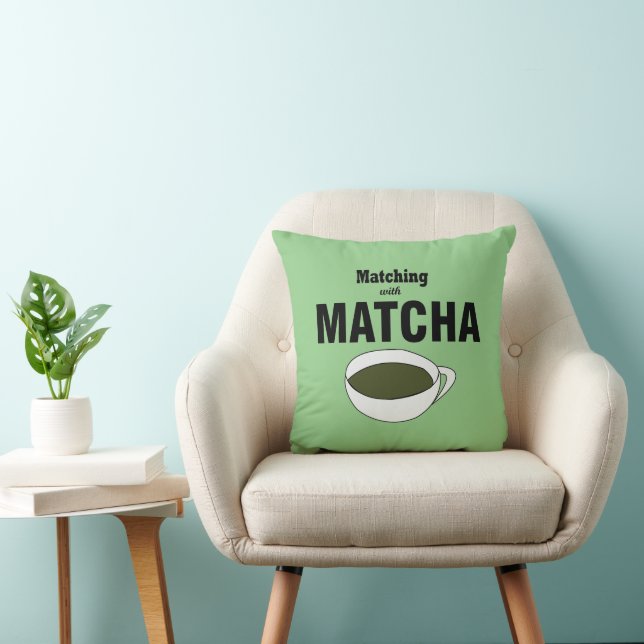 Matcha Green Tea Kussen (Stoel)