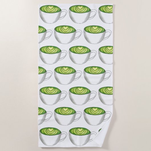 Matcha Green Tea Latte Cup in Tea Cuppa Strandlaken (Voorkant)