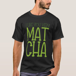 Matcha Green Tea Lover IJST Matcha Latte Lange Mou T-shirt