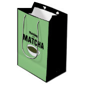 Matcha Green Tea Medium Cadeauzakje (Voorkant Gekanteld)