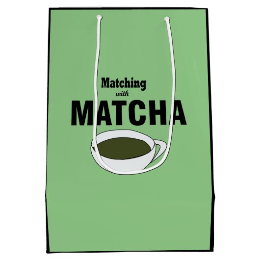 Matcha Green Tea Medium Cadeauzakje (Achterkant)