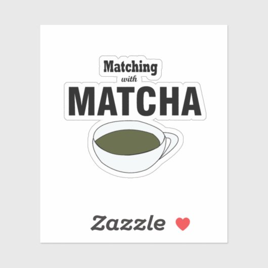 Matcha Green Tea Sticker (Vel)