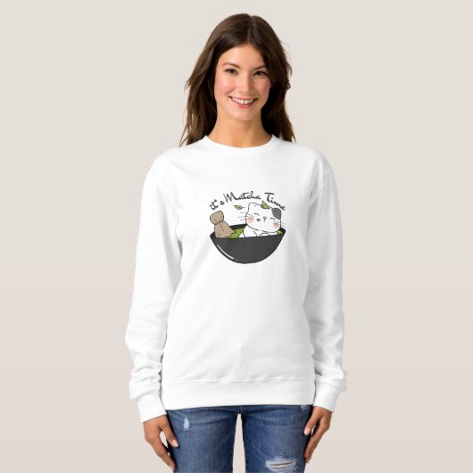 Matcha Green Tea Sweatshirt (Voorkant volledig)