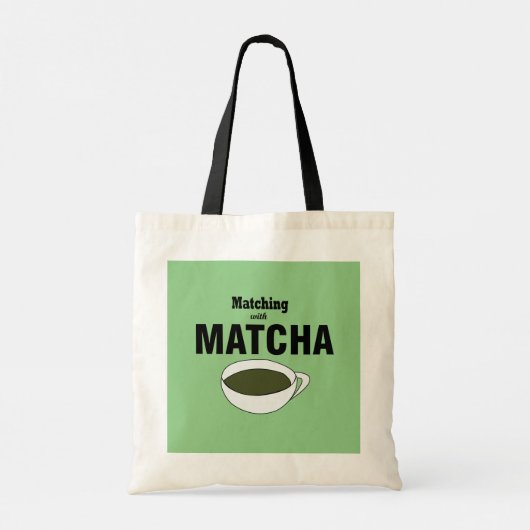 Matcha Green Tea Tote Bag (Achterkant)