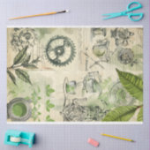 Matcha Groen Japans thee drink ephemera patroon 1 Tissuepapier (Craft)