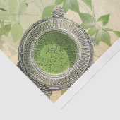 Matcha Groen Japans thee drink ephemera patroon 1 Tissuepapier (Detail)