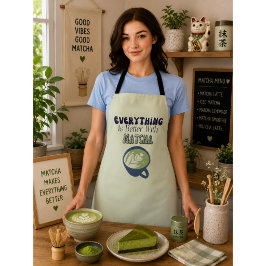 Matcha Groene Thee, Alles is beter met matcha Schort